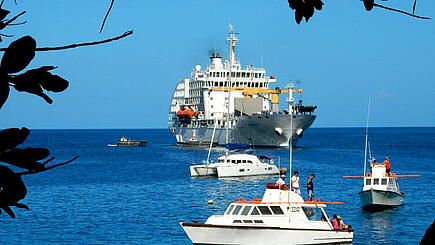 Postschiffreise mit der Aranui 5 zur Marquesas Insel Tahuata, Französisch Polynesien 